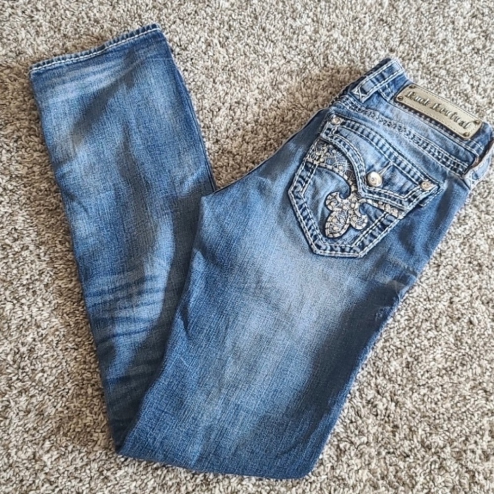 Rock Revival Berry Straight Leg Jeans Size 26